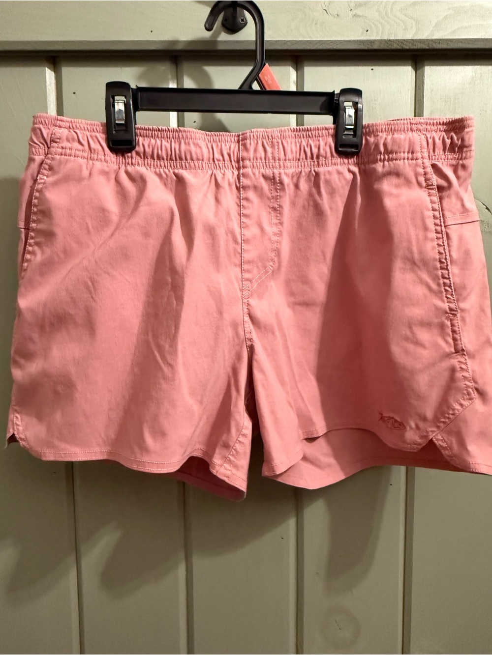 Women’s Pink Elastic-Waist Aftco Shorts